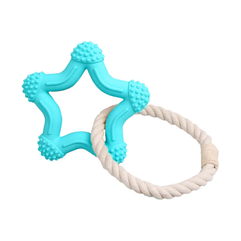 Jouet Interactif à Tirer pour Chien Nettoyage des Dents en Caoutchouc - Image 9