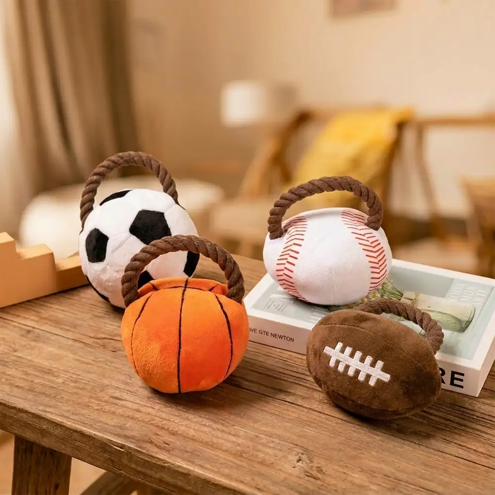 Jouets à mâcher en corde pour chiens Fun Balls - Image 4