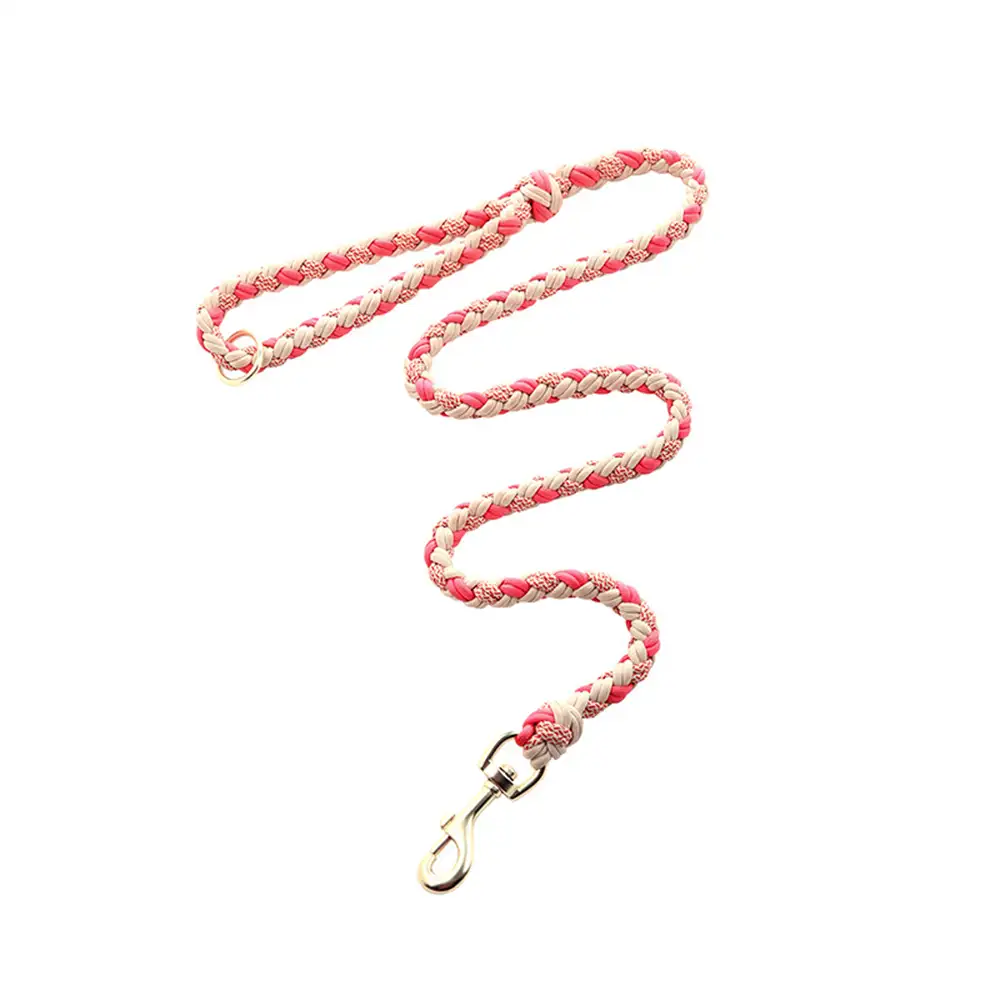 La laisse pour chien en nylon tissée à la main et de qualité supérieure pour chiens de taille moyenne et grande. - Image 4