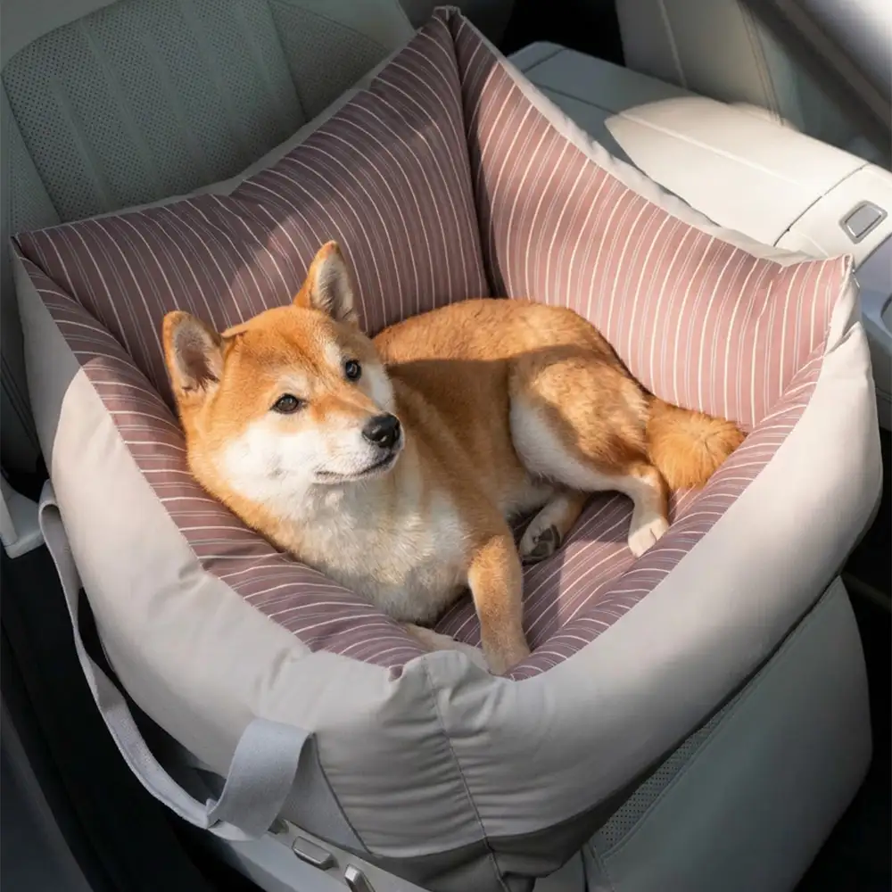 Lit de voiture pour chien semi-fermé, résistant à l'eau et sécurisé pour les voyages. - Image 12