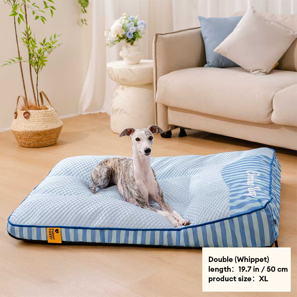 Lit orthopédique pour chien rectangulaire extra large, lavable et refroidissant - Extérieur - Image 11