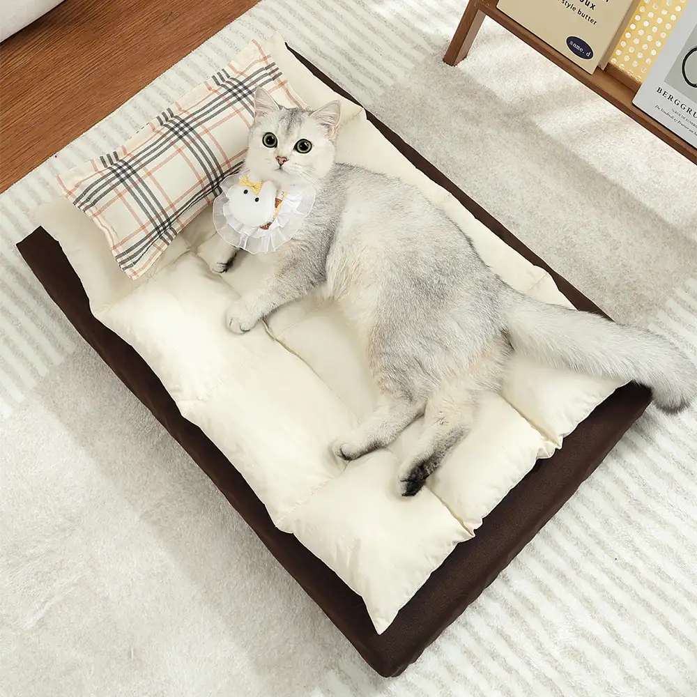 Lits pour chien confortable imperméable multifonction tout-en-un avec coussin - Image 9