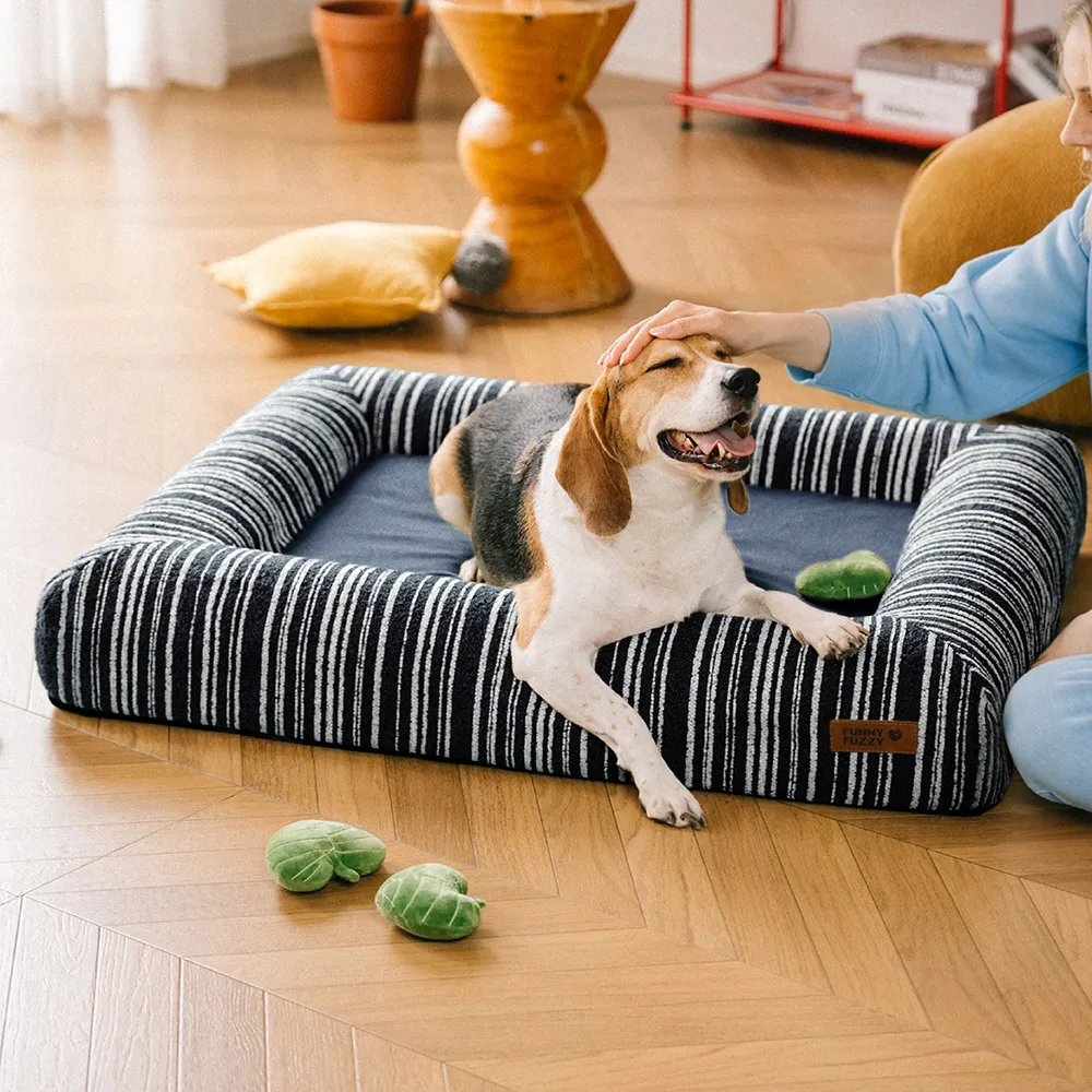 Panier pour chien en mousse à mémoire orthopédique toutes saisons - Funnyfuzzy SnugNest - Image 14
