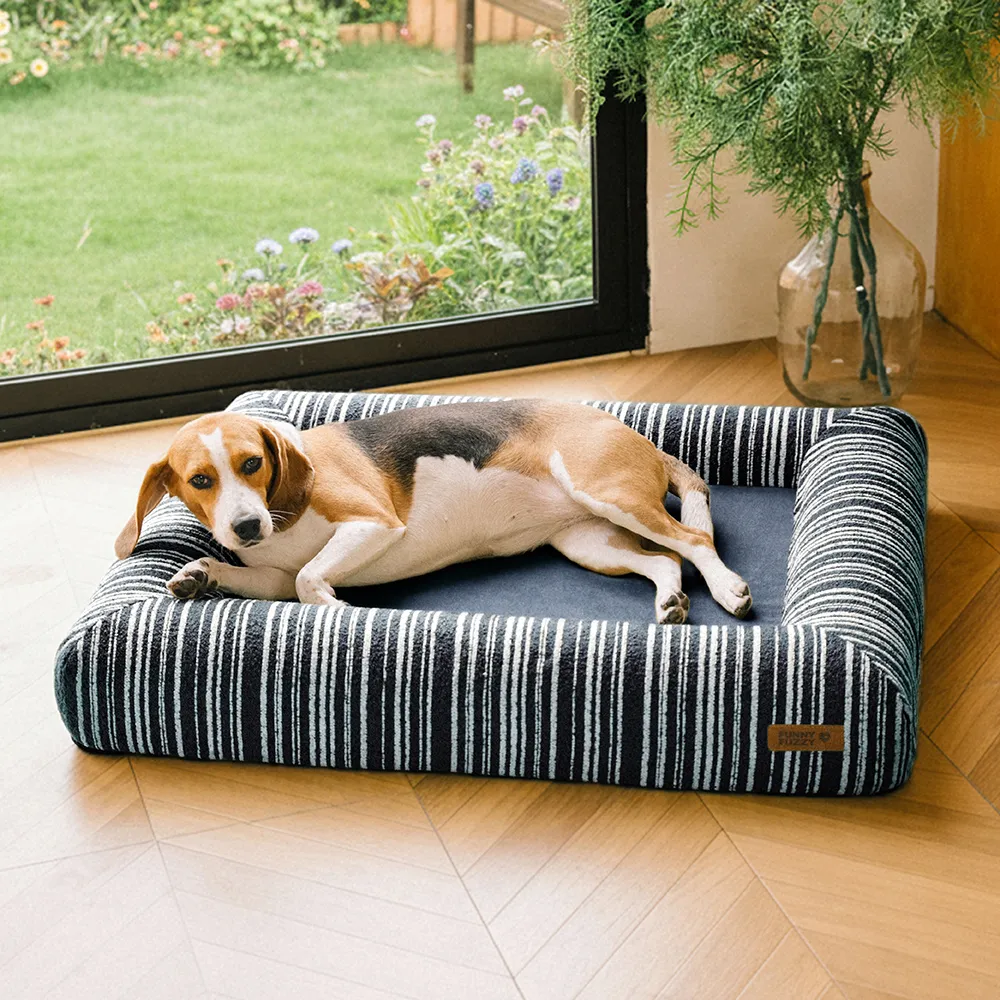 Panier pour chien en mousse à mémoire orthopédique toutes saisons - Funnyfuzzy SnugNest - Image 16