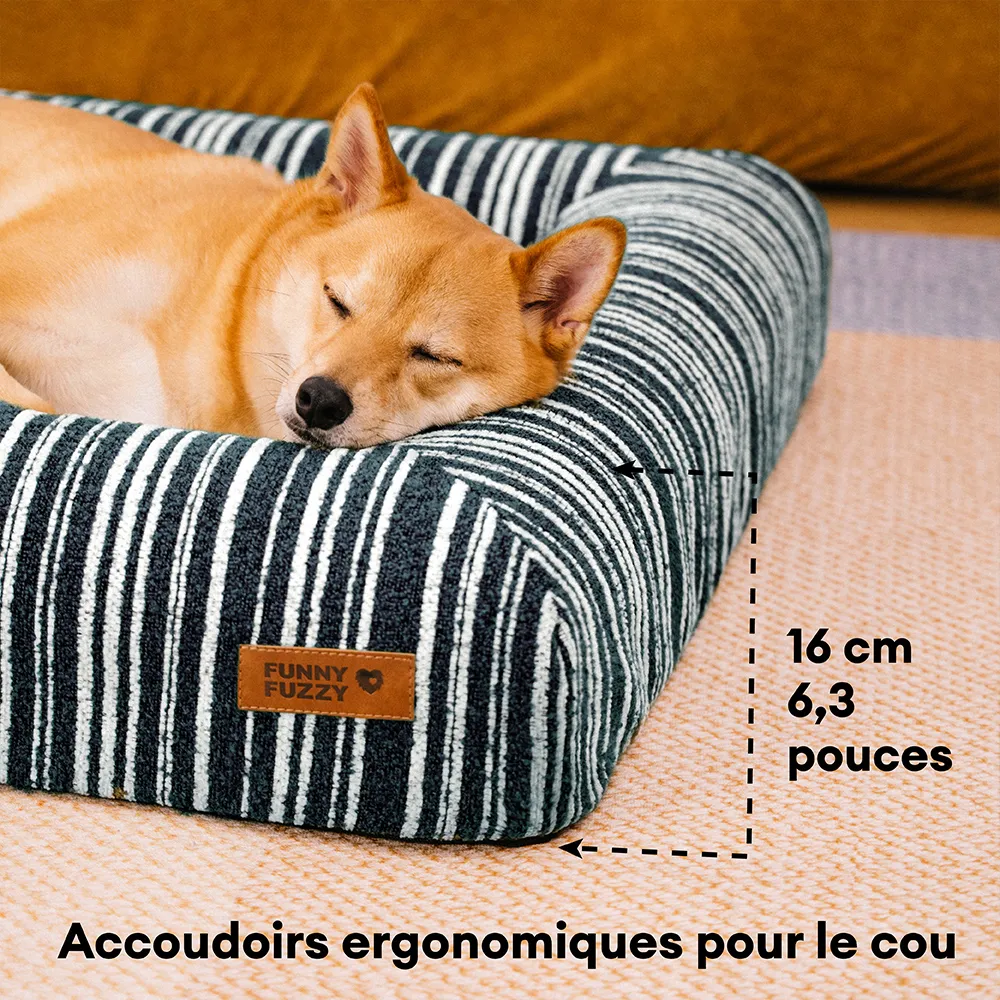Panier pour chien en mousse à mémoire orthopédique toutes saisons - Funnyfuzzy SnugNest - Image 4