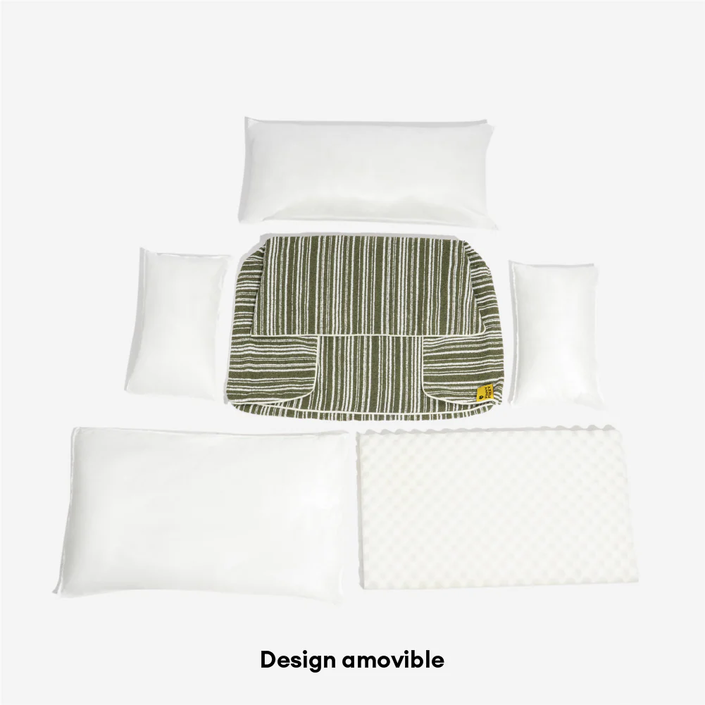 Lit pour chien orthopédique toutes saisons - Funnyfuzzy SnugNest - Image 6