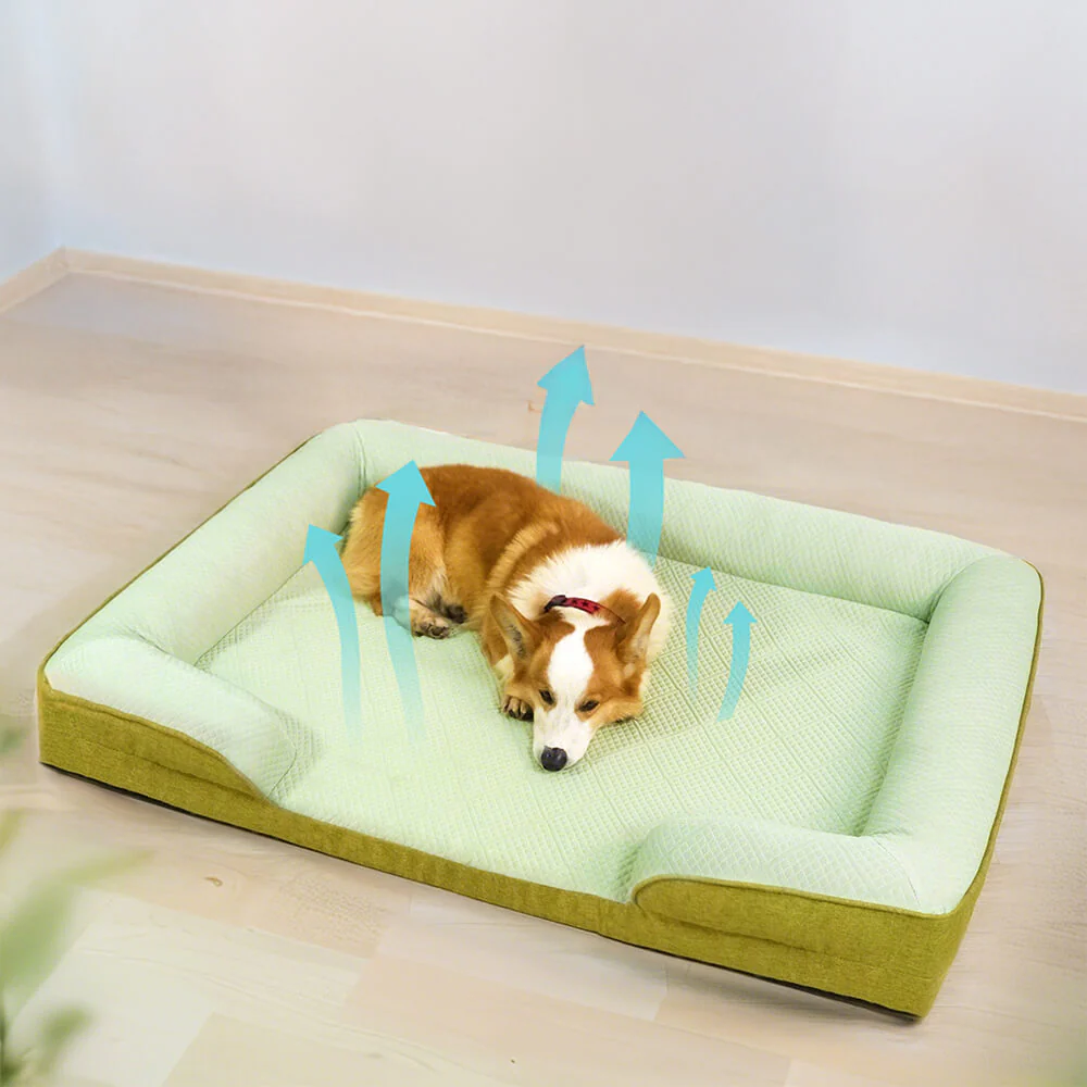 Lit Sofa pour Chien Grand et Lavable Orthopédique Tapis Rafraichissant Chien - Extérieur - Image 5