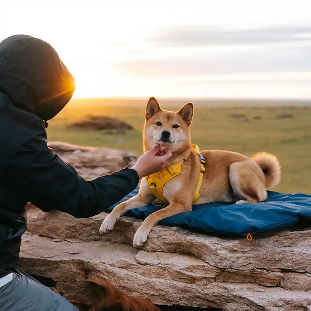 Litière portable pour chien imperméable et résistante à l'humidité pour camping en plein air. - Image 5