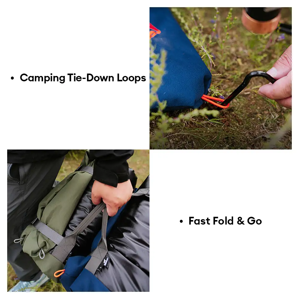 Litière portable pour chien imperméable et résistante à l'humidité pour camping en plein air. - Image 9