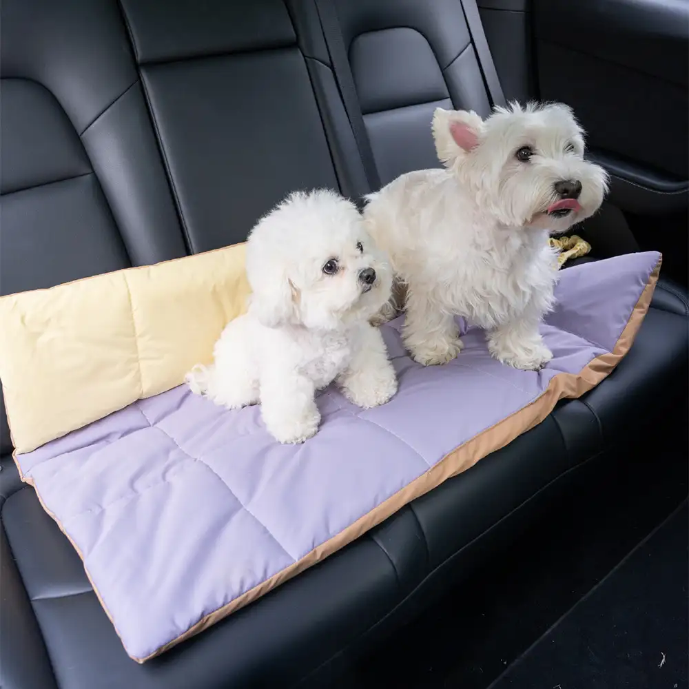 Matelas pour chien pliable, portable et réversible, résistant à l'eau, pour les voyages et le camping en extérieur. - Image 8