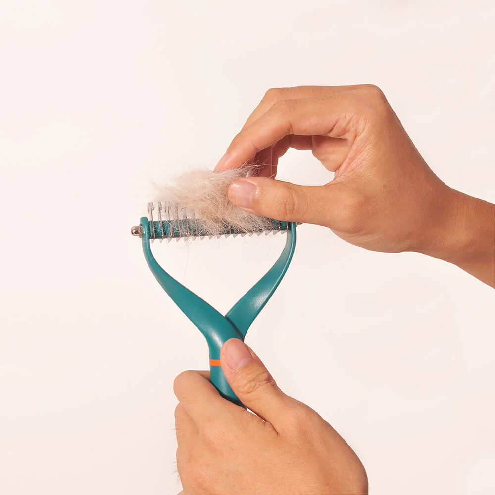 Peigne démêlant sécuritaire pour animaux - Lames double face - Image 3