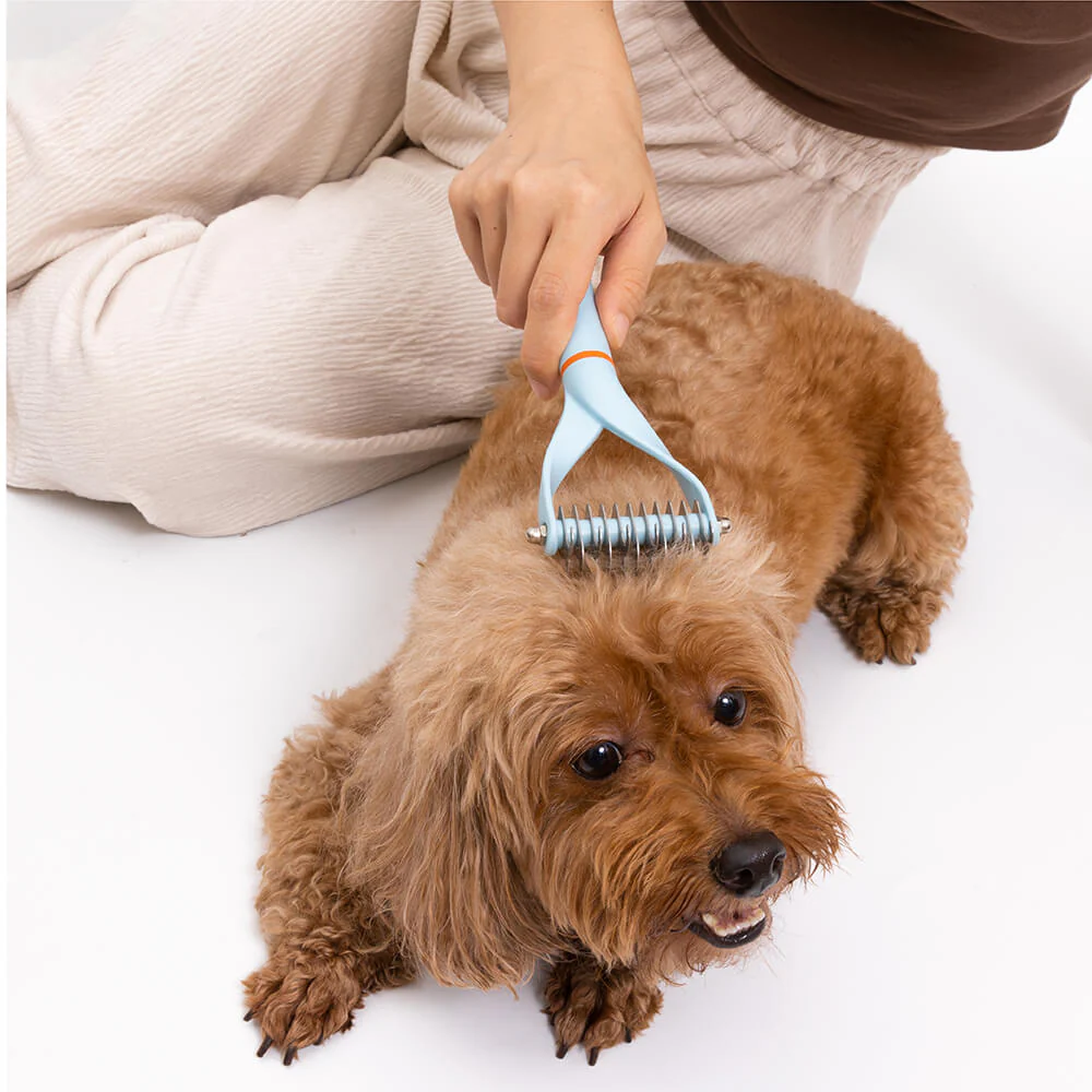 Peigne démêlant sécuritaire pour animaux - Lames double face - Image 7