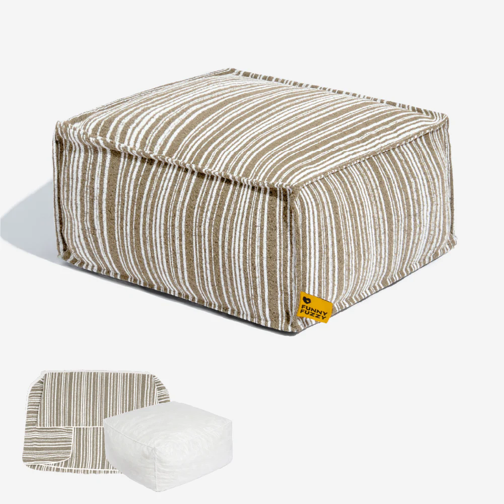 Pouf de rangement durable et lit pour chien - Funnyfuzzy SnugNest - Image 11