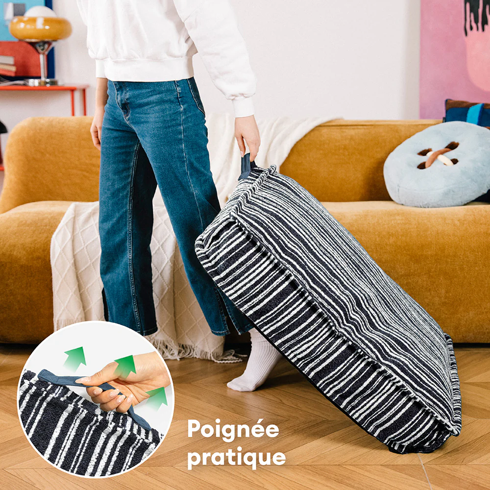 Pouf de rangement durable et lit pour chien - Funnyfuzzy SnugNest - Image 5