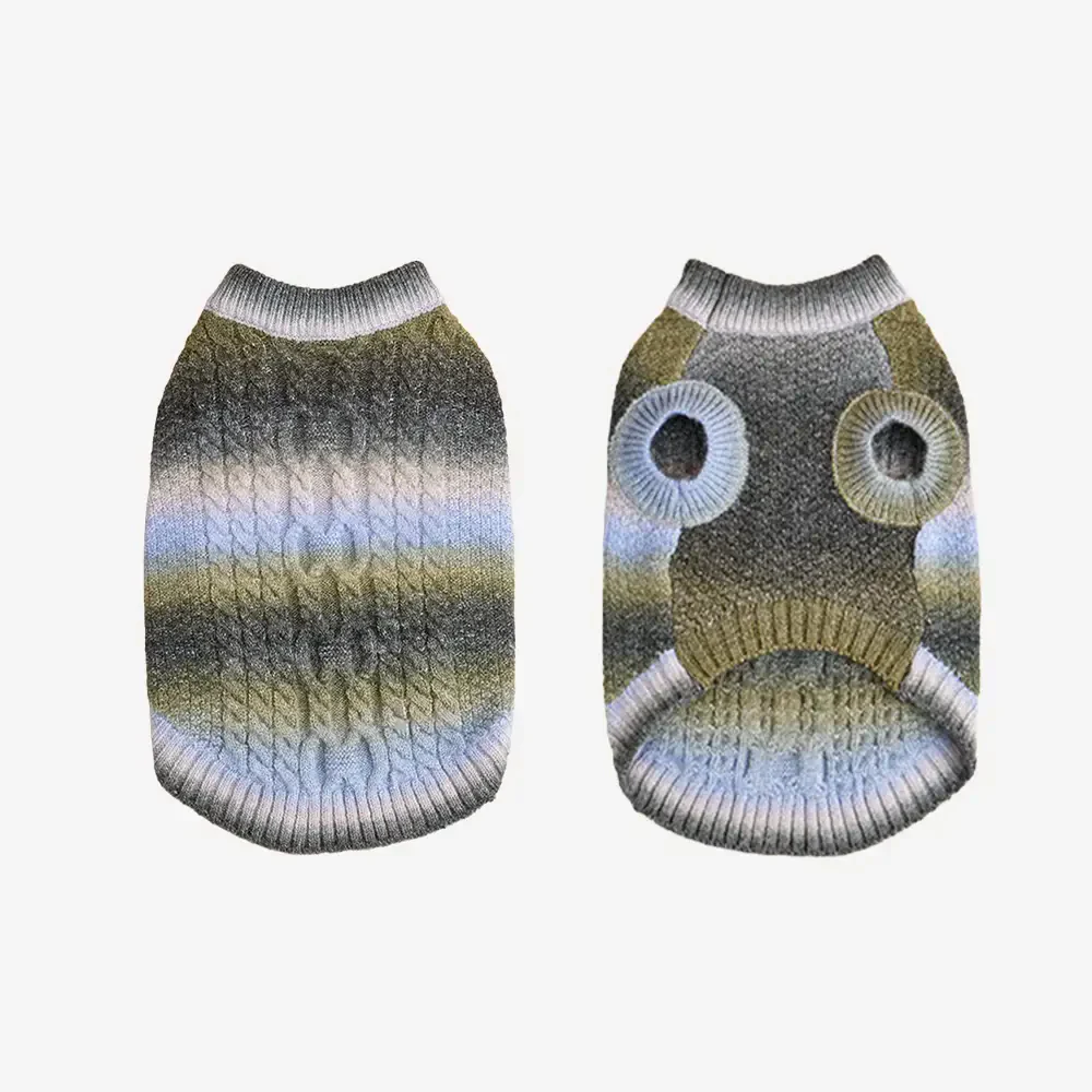 Pull pour chien en tricot épais, doux et chaud - Conçu pour teckels, bulldogs français et carlins. - Image 10