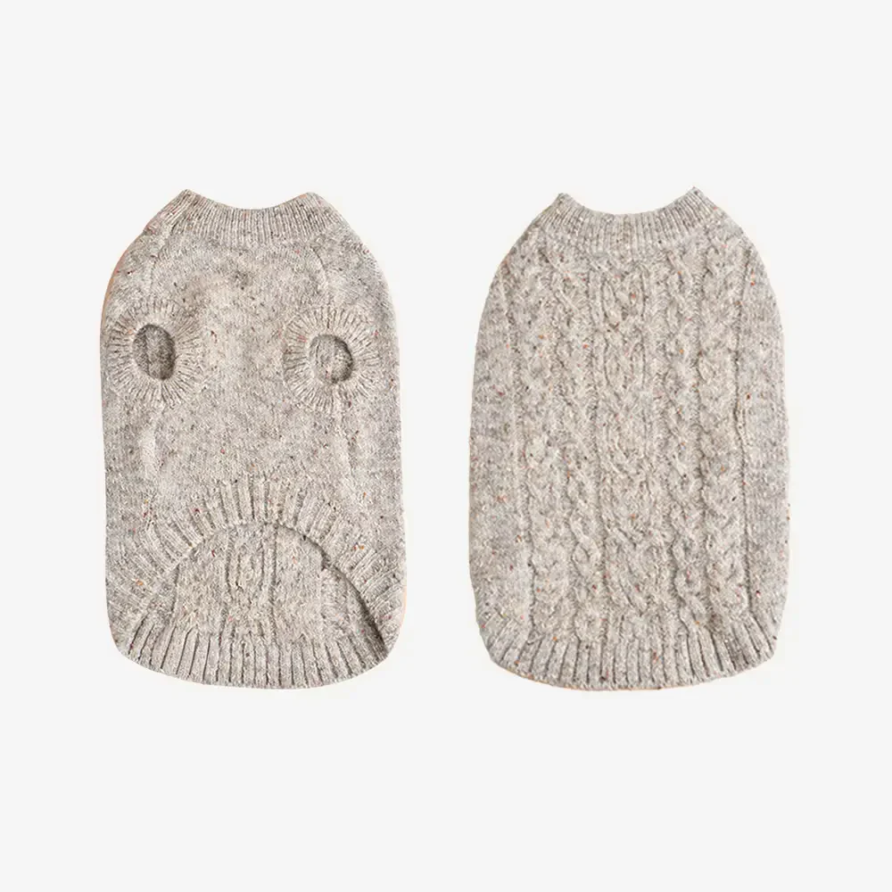 Pull pour chien en tricot épais, doux et chaud - Conçu pour teckels, bulldogs français et carlins. - Image 11