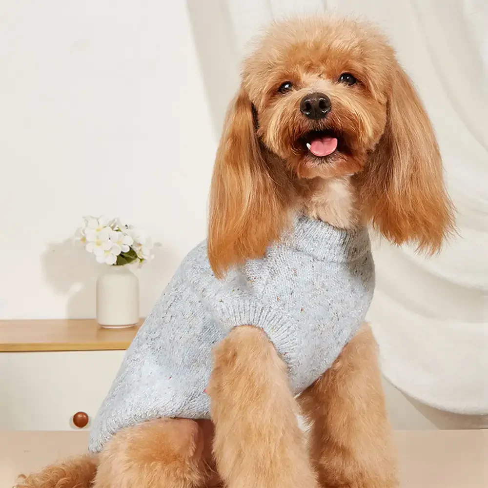 Pull pour chien en tricot épais, doux et chaud - Conçu pour teckels, bulldogs français et carlins. - Image 17