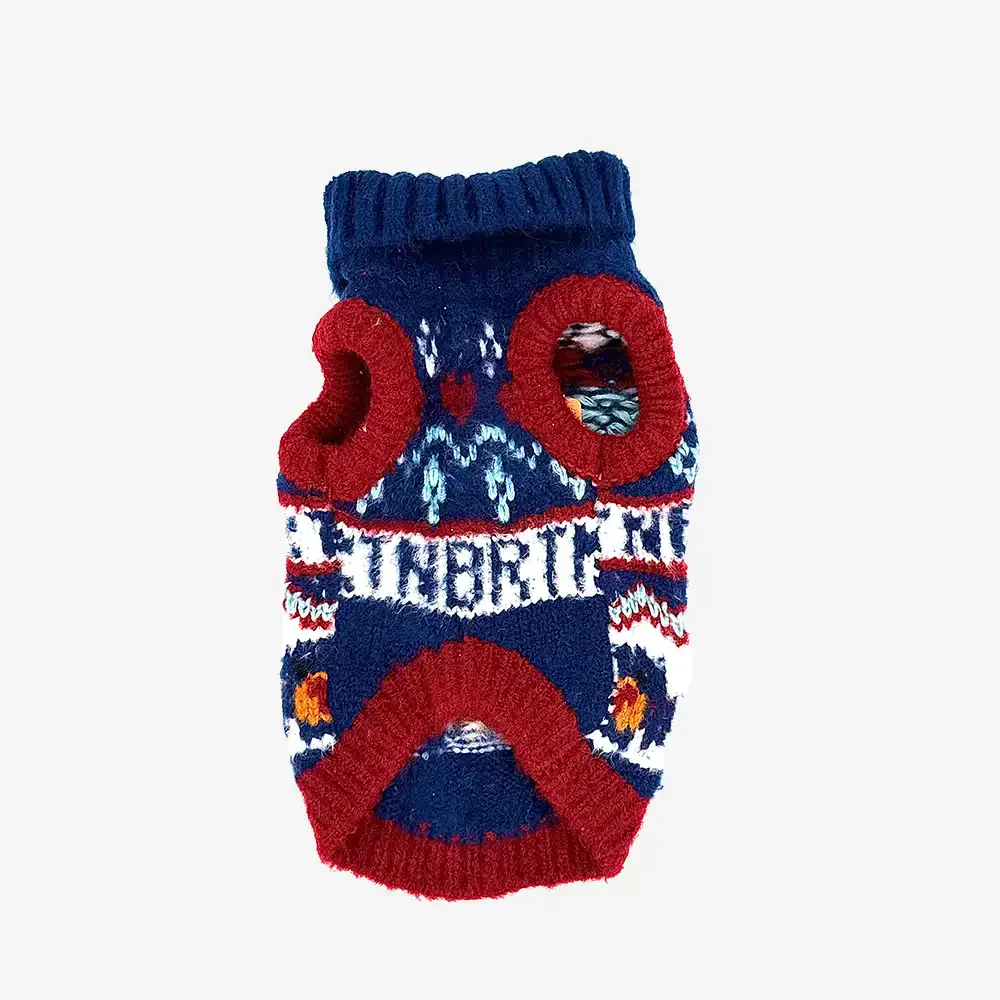 Pull pour chien sans manches en tricot Jacquard épais – Conçu pour les Teckels, Bouledogues français et Carlin. - Image 14