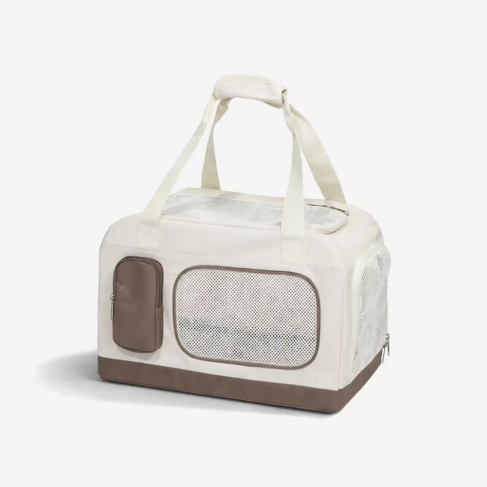 Sac à chat pliable à deux couches avec chariot détachable - Image 8