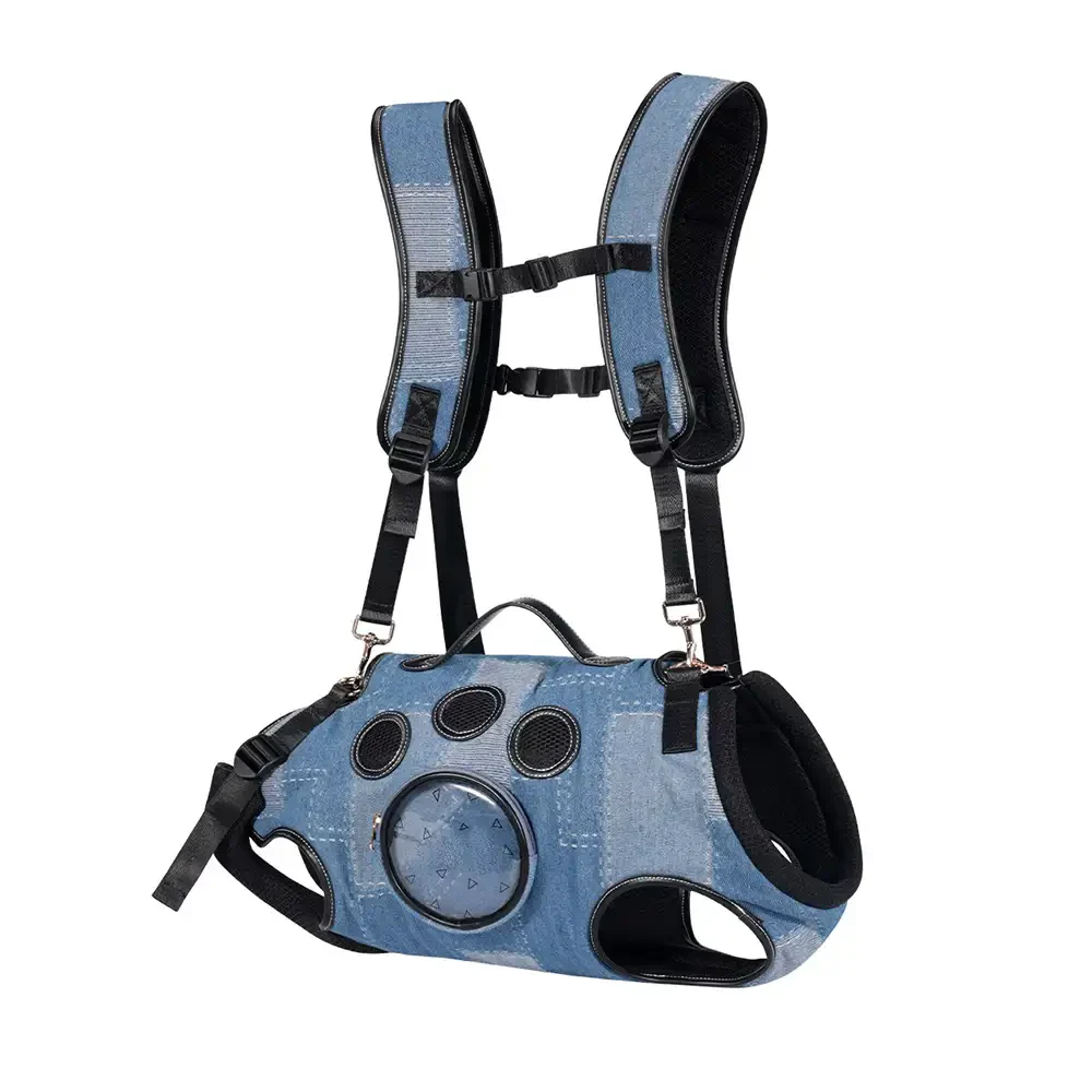 Sac à dos porte-chien mains libres pour les voyages et la randonnée – Sac multifonctionnel pour chiens de taille moyenne - Image 3