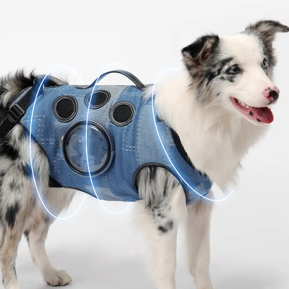 Sac à dos porte-chien mains libres pour les voyages et la randonnée – Sac multifonctionnel pour chiens de taille moyenne - Image 7