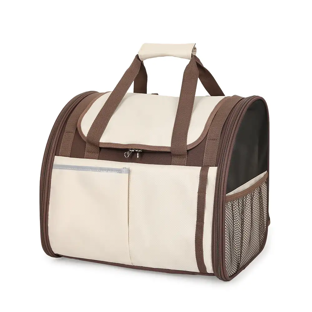 Sac à dos pour animaux de compagnie pliable, respirant et de grande capacité pour le voyage, la sécurité et le vétérinaire. - Image 14