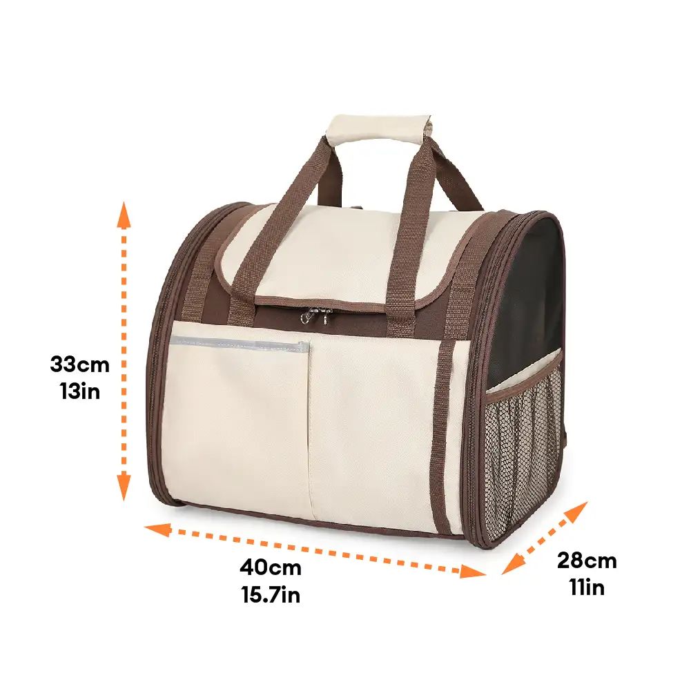 Sac à dos pour animaux de compagnie pliable, respirant et de grande capacité pour le voyage, la sécurité et le vétérinaire. - Image 9