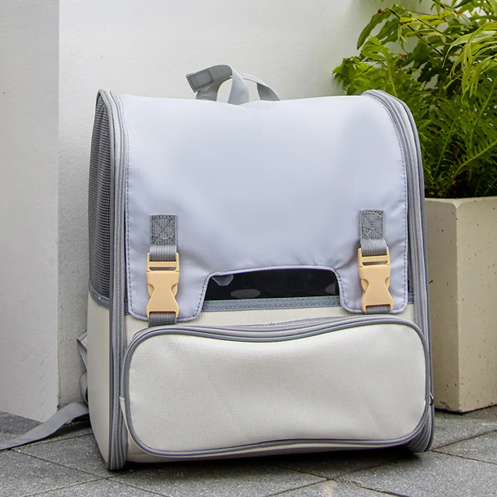 Sac à dos transporteur pour chat spacieux et léger avec fenêtre transparente - Image 19
