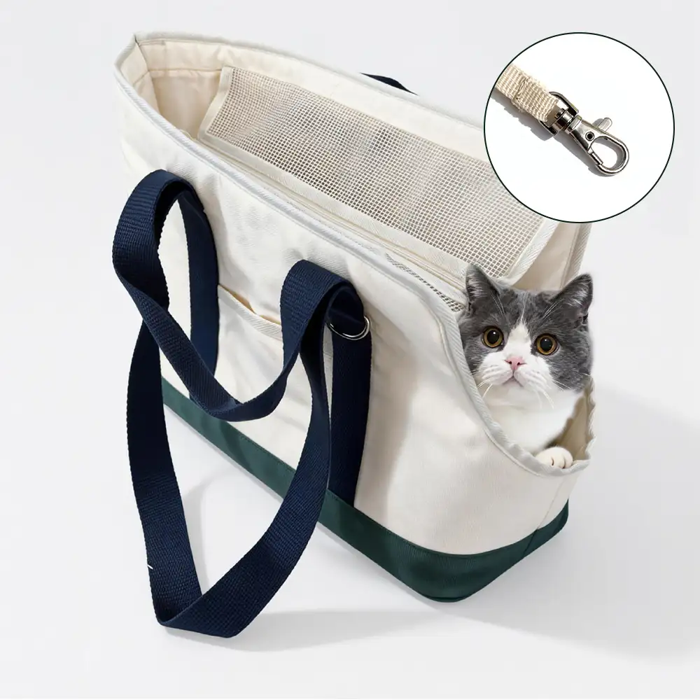 Sac de transport pour animaux de compagnie, sportif, élégant, portable, grande capacité, pour les voyages et chez le vétérinaire. - Image 8