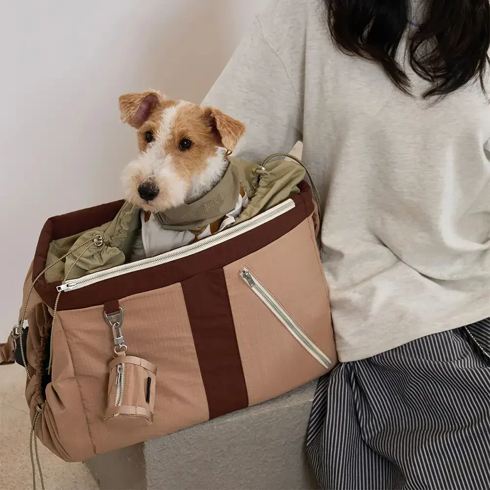 Sac de transport pour animaux de compagnie vintage, léger, étanche, de grande capacité pour les voyages. - Image 8