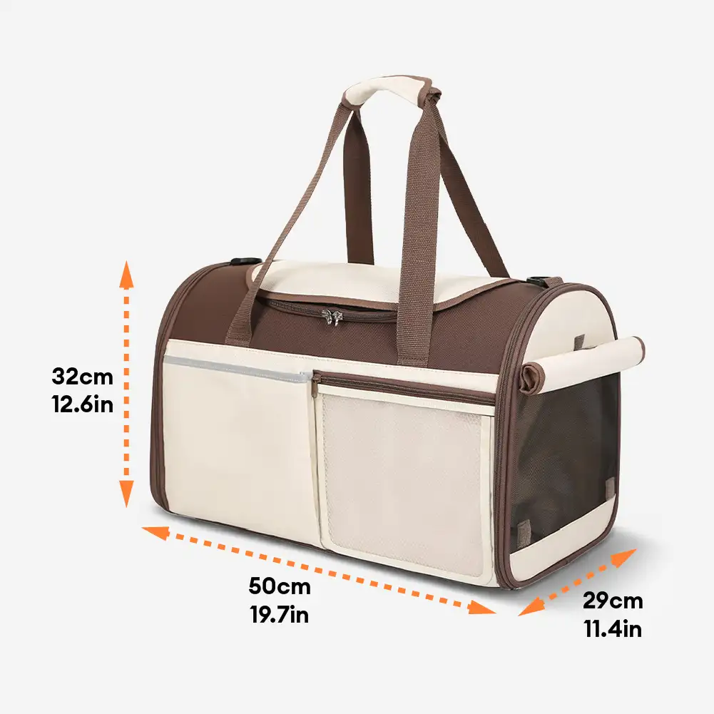 Sac de transport pour animaux, multifonction, à bandoulière, respirant, pour le voyage et le vétérinaire. - Image 10