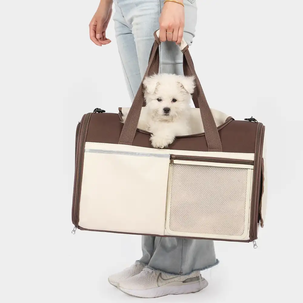 Sac de transport pour animaux, multifonction, à bandoulière, respirant, pour le voyage et le vétérinaire. - Image 3