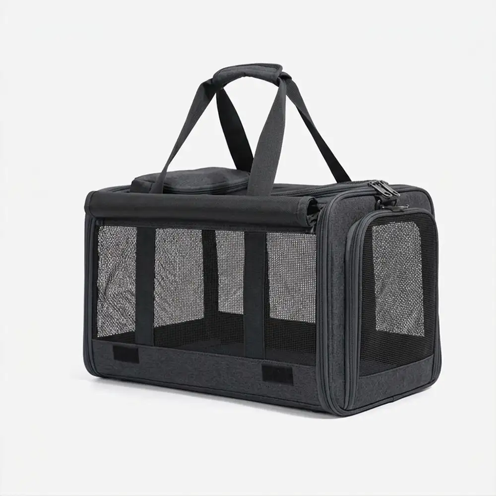Sac de transport pour chat portable, respirant, à grande capacité, extensible et multifonctionnel Approuvé par les compagnies aériennes - Image 11