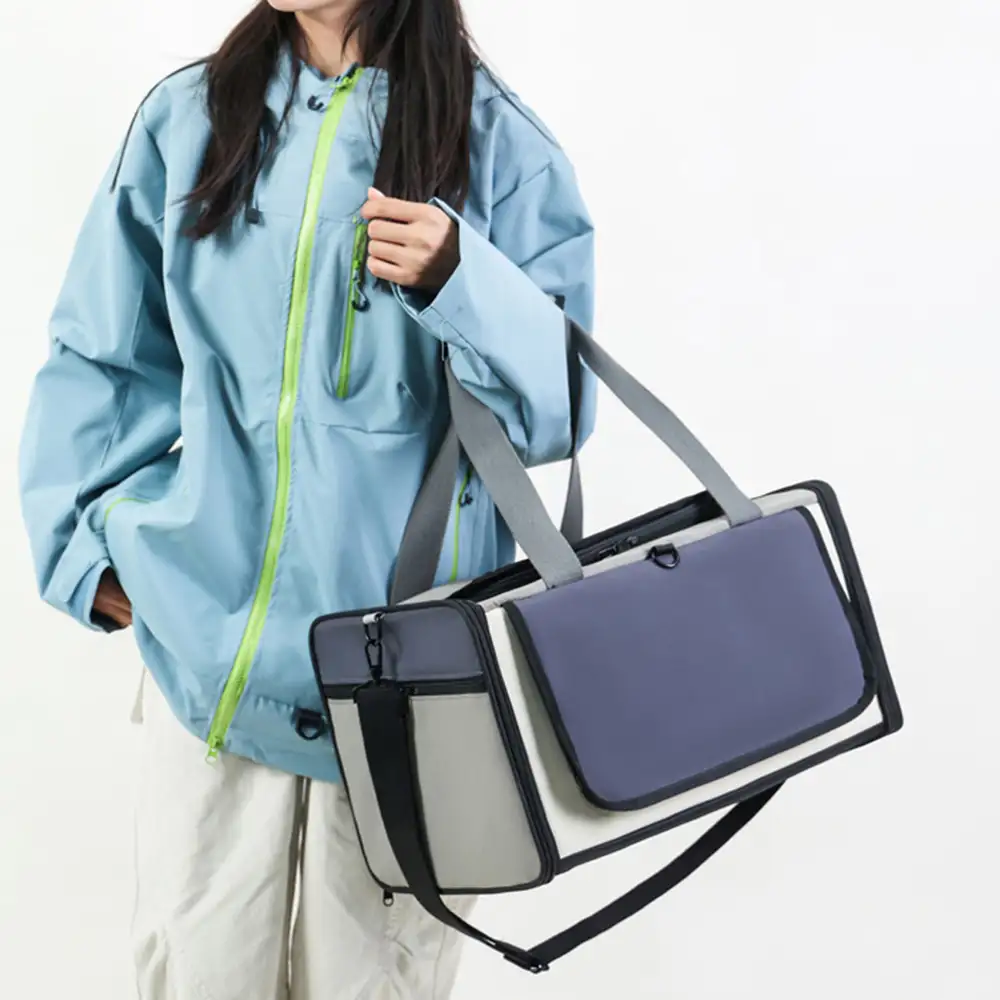 Sac de transport pour chat portable, respirant, de grande capacité et extensible Approuvé par les compagnies aériennes - Image 5