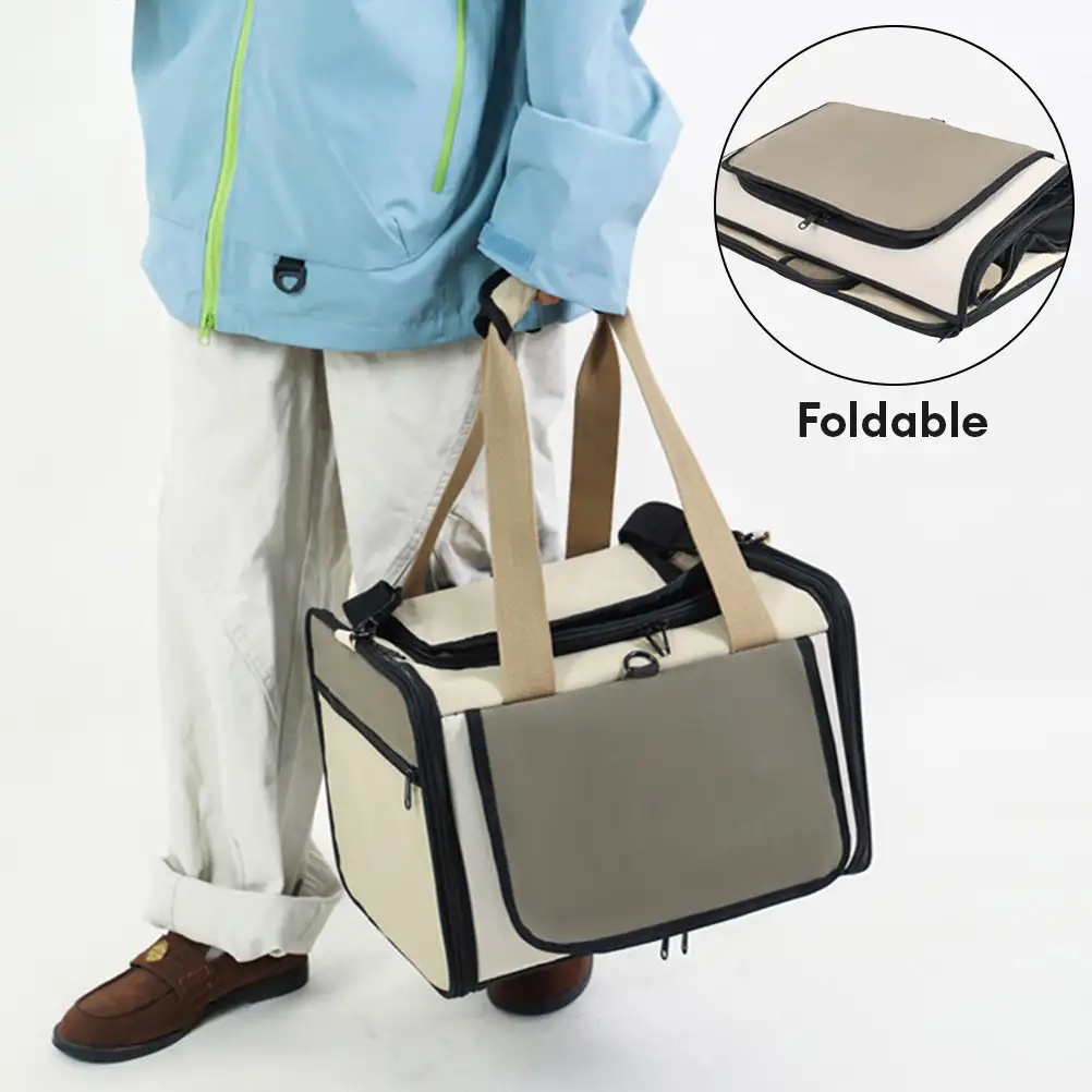Sac de transport pour chat portable, respirant, de grande capacité et extensible Approuvé par les compagnies aériennes - Image 8