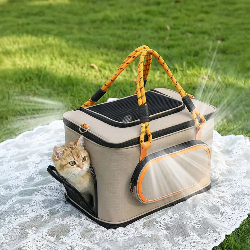 Sac transportable pour chat, respirant, pour voyages et compagnies aériennes Approuvé par les compagnies aériennes - Image 7