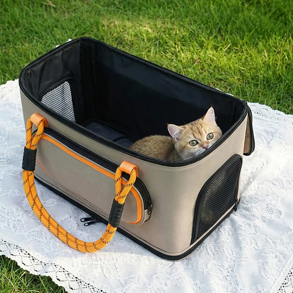 Sac transportable pour chat, respirant, pour voyages et compagnies aériennes Approuvé par les compagnies aériennes - Image 8