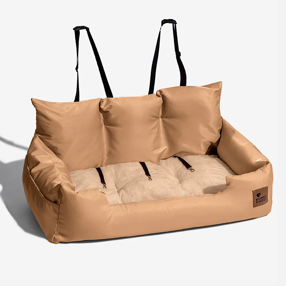 Siège Auto Sécurisé pour Chiens Moyens et Grands - Style Traversin pour Banquette Arrière - Image 32