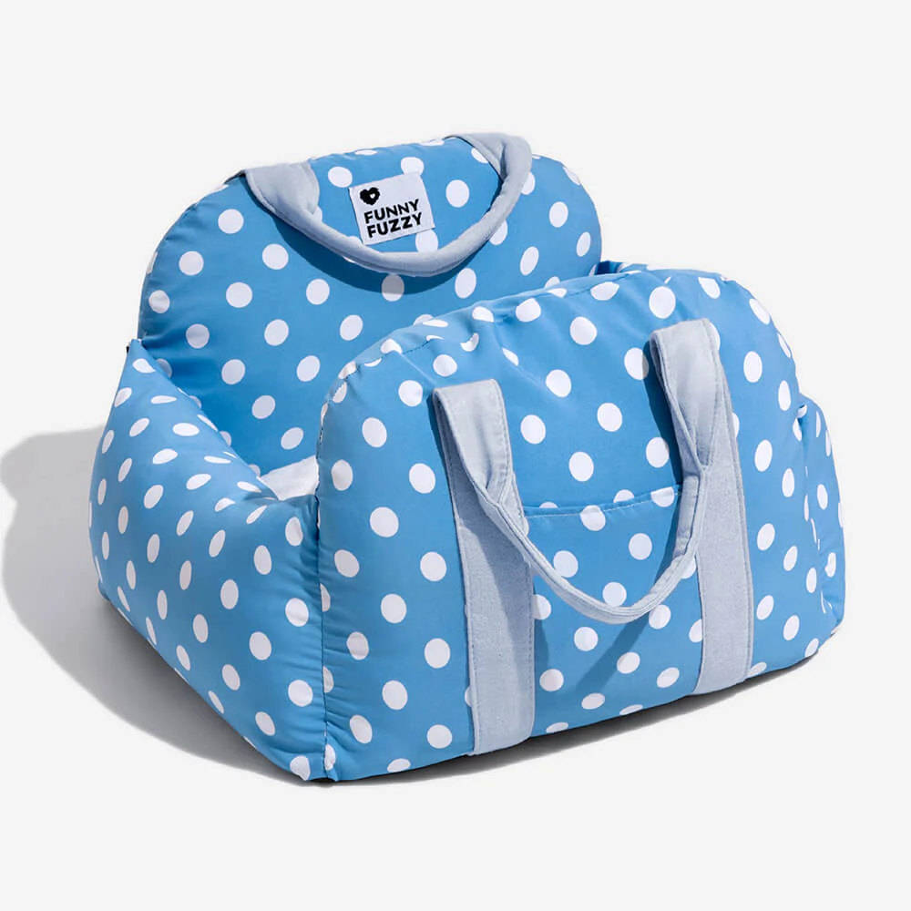 Siège de voiture pour chien à damier vintage et cœur - Image 35