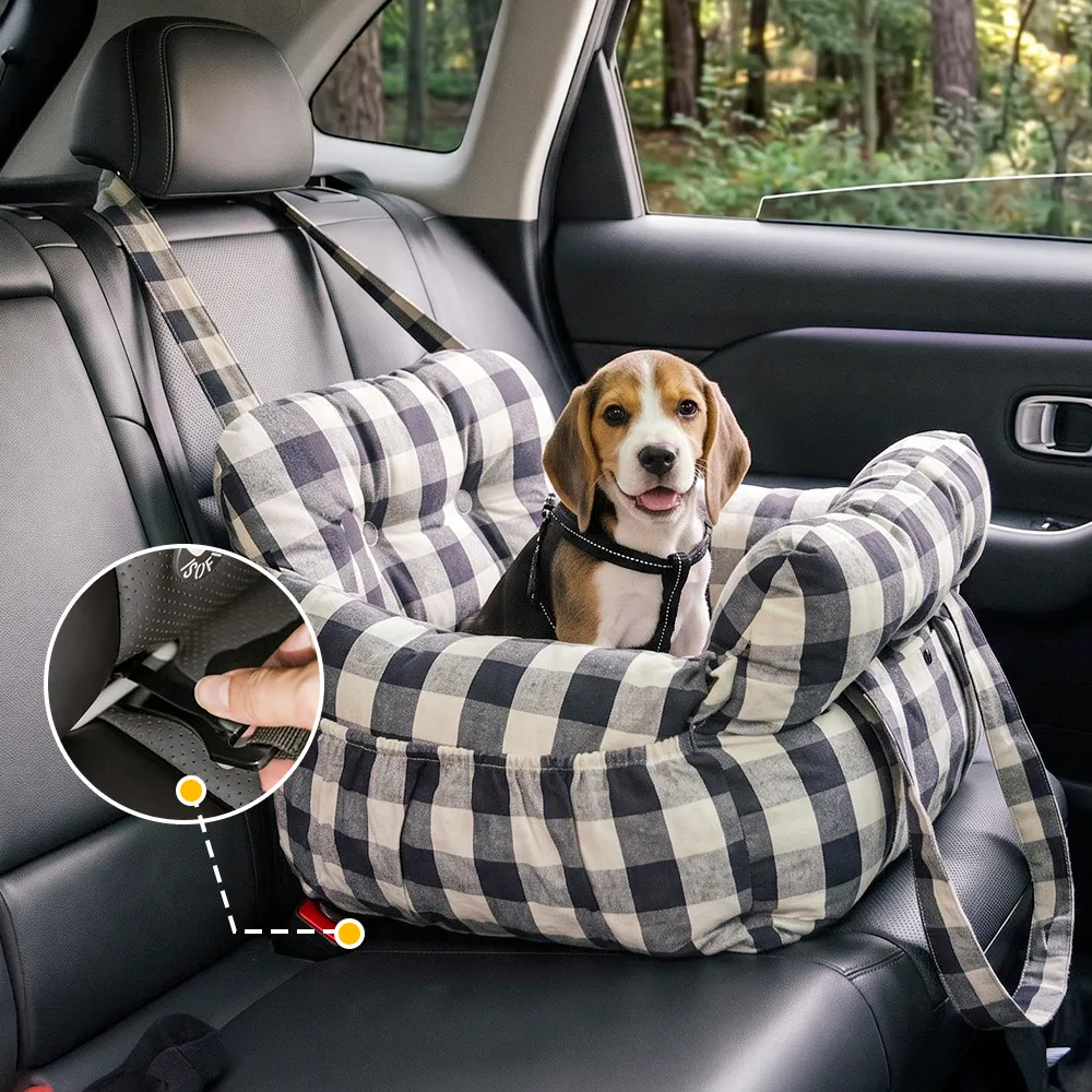 Siège de voiture pour chien ISOFIX portable avec système - Image 20