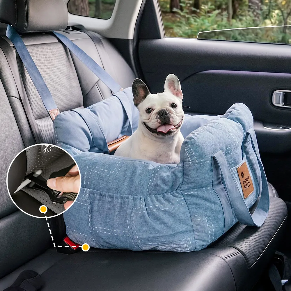 Siège de voiture pour chien ISOFIX portable avec système - Image 25