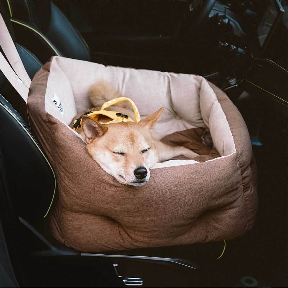 Siège auto pour chien surélevé et épaissi et imperméable avec protection pour le voyage - Image 10