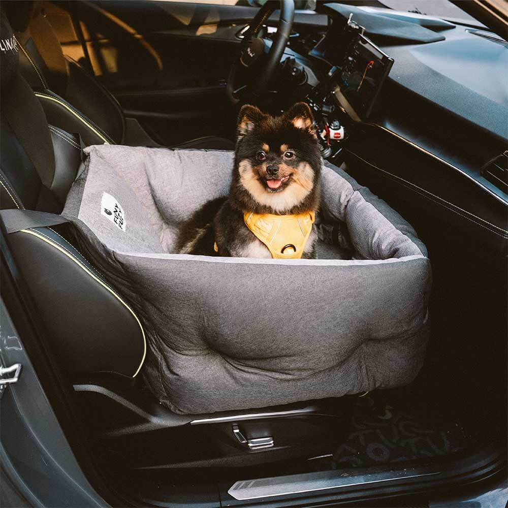 Siège auto pour chien surélevé et épaissi et imperméable avec protection pour le voyage - Image 12