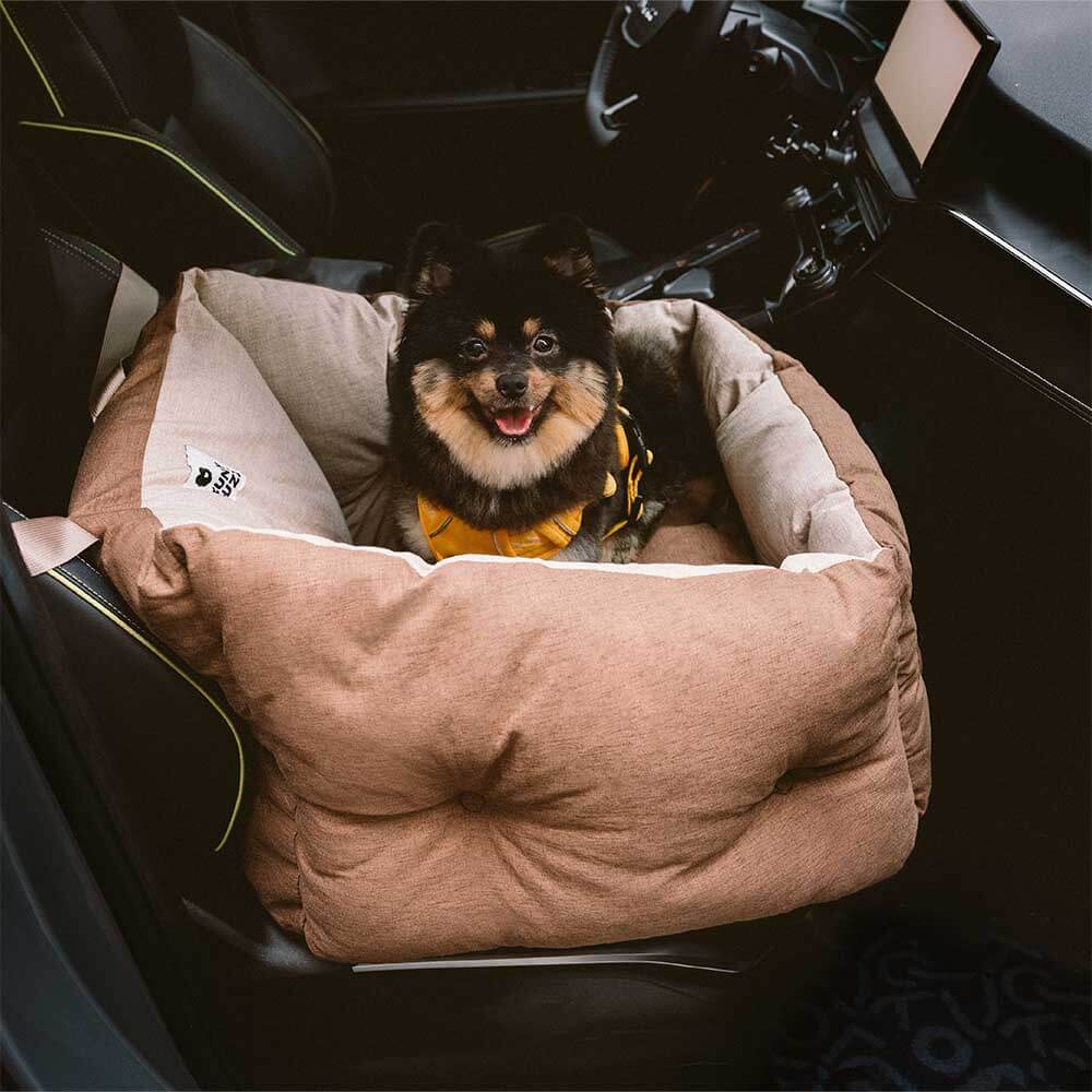 Siège auto pour chien surélevé et épaissi et imperméable avec protection pour le voyage - Image 15