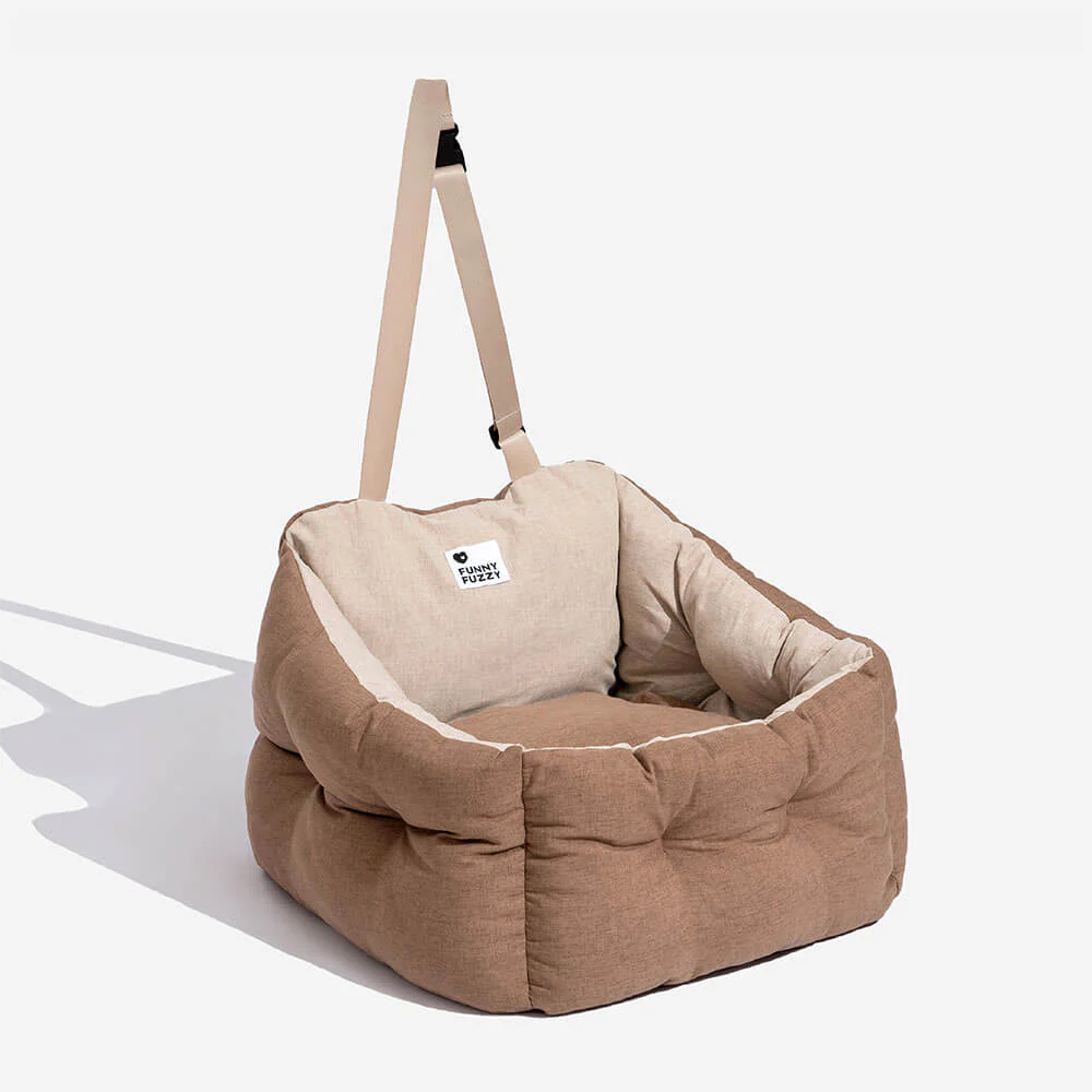 Siège auto pour chien surélevé et épaissi et imperméable avec protection pour le voyage - Image 16