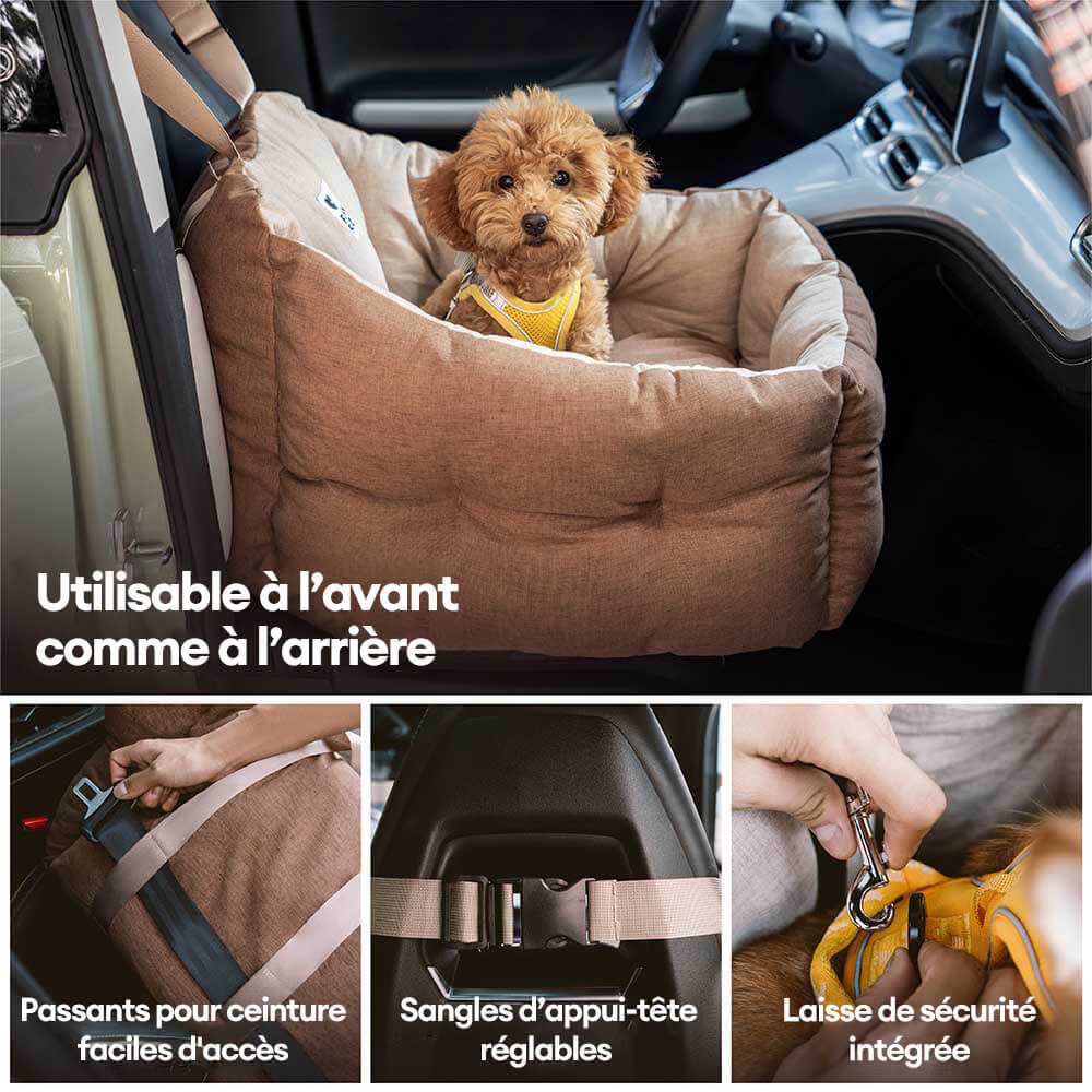Siège auto pour chien surélevé et épaissi et imperméable avec protection pour le voyage - Image 4