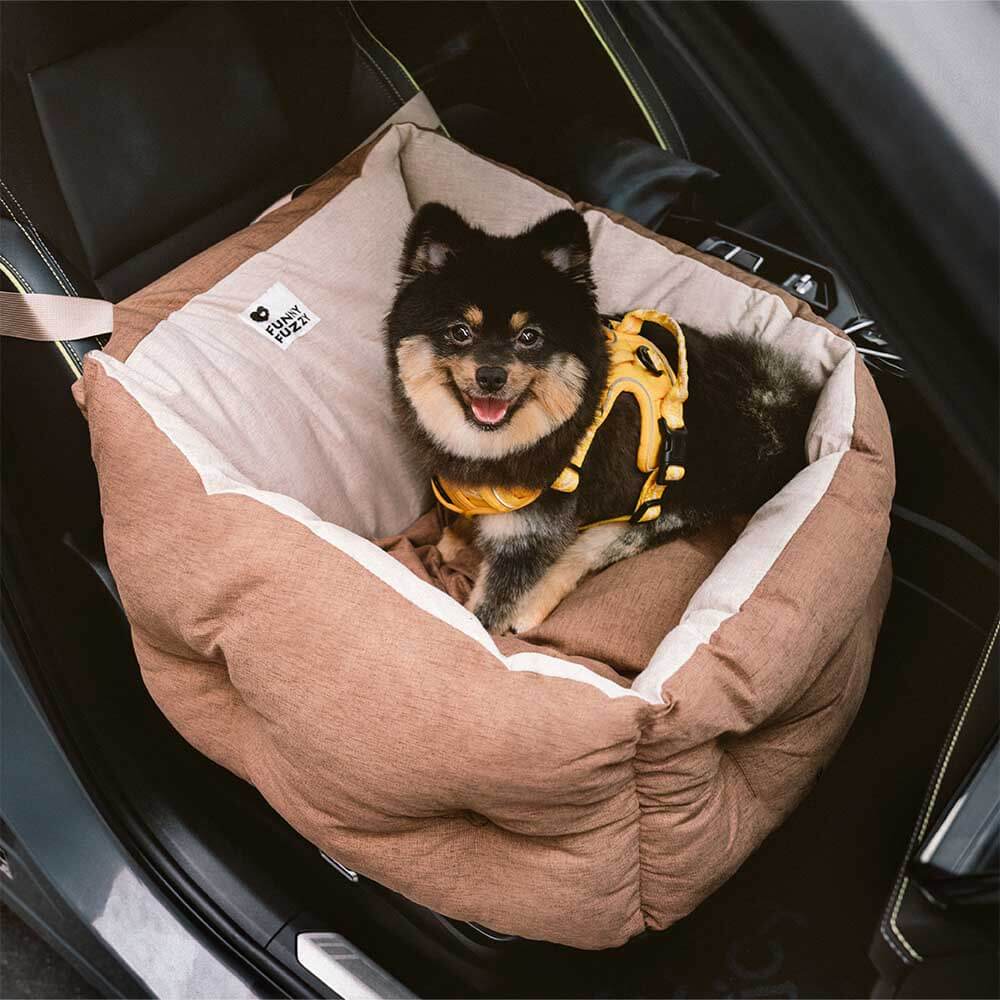 Siège auto pour chien surélevé et épaissi et imperméable avec protection pour le voyage - Image 9