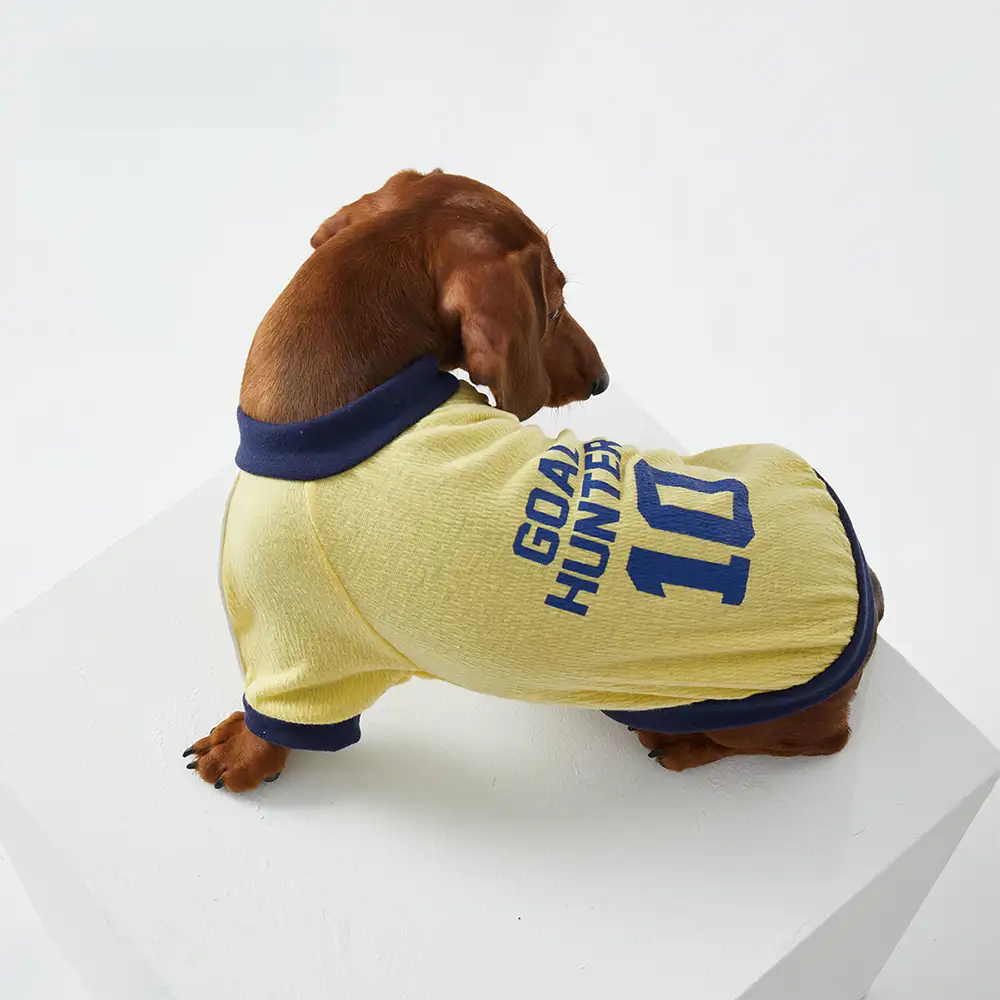 T-shirt col rond pour chiot en tissu respirant et fin - Image 10