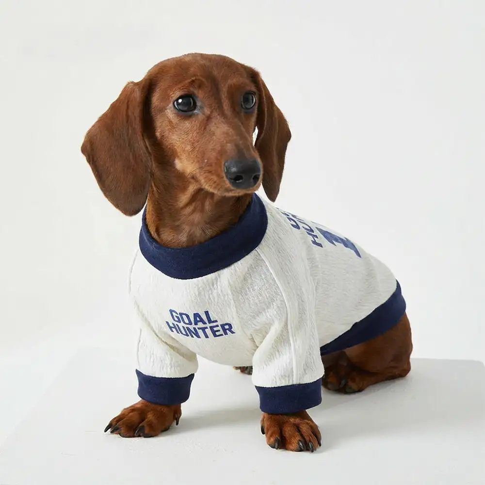 T-shirt col rond pour chiot en tissu respirant et fin - Image 3