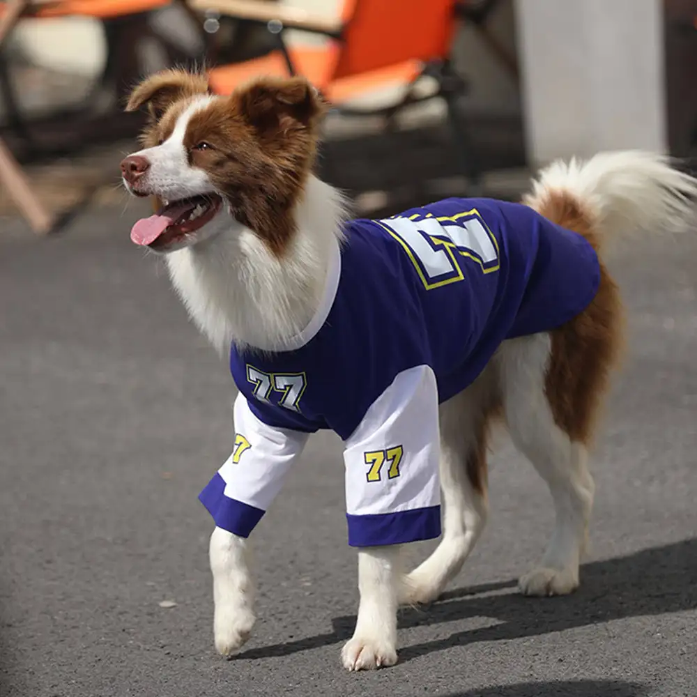 T-shirt pour chien à col rond, respirant et lavable, toutes races - Image 4
